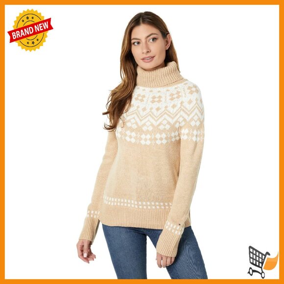 Ribbed Turtleneck Sweater, Acrylic, 25
